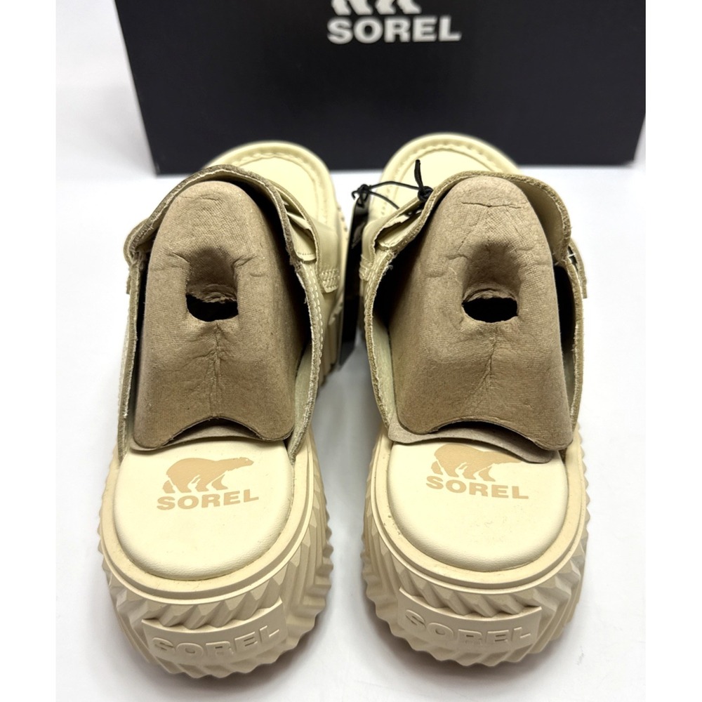 Sorel ONA AVE Loafers Womens Size 6 Honey White Sea Salt Slip On Clogs Mules - Picture 4 of 6